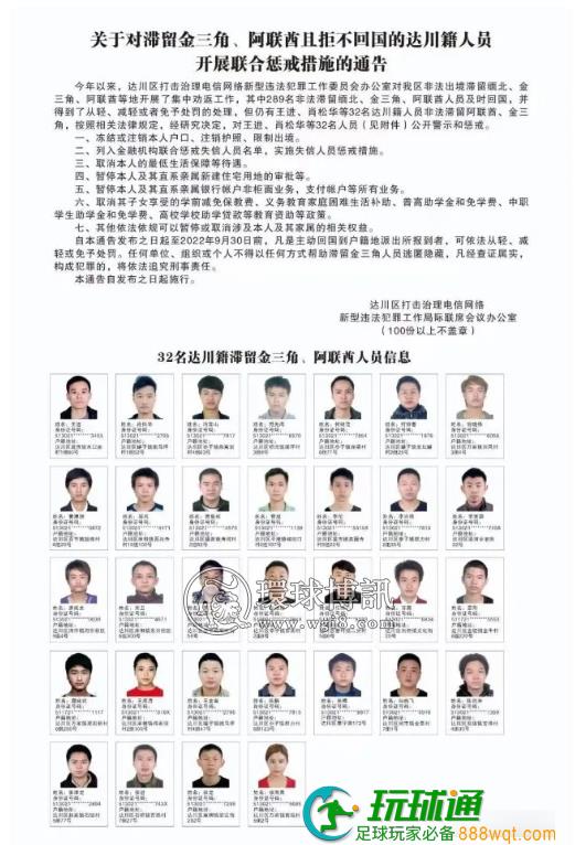 通告！达州71人被冻结或注销户口（附名单）