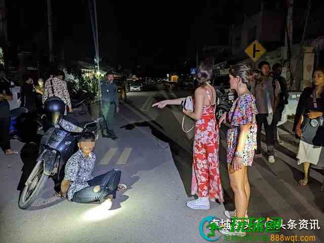 外国女游客遭飞车抢劫，柬埔寨民众合力抓捕！